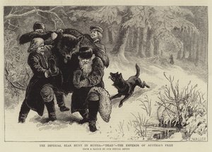 De Keizerlijke Berenjacht in Rusland, Dood, de Prijs van de Keizer van Oostenrijk door Samuel Edmund Waller
