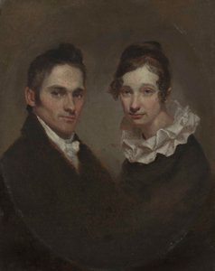 Dominee (1789-1869) en mevrouw Hiram Bingham (Sybil Mosely, overleden in 1848) door Samuel Finley Breese Morse