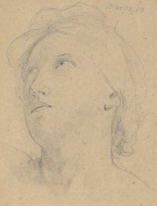 Studie voor Het Oordeel van Jupiter (Marpessa, hoofd)