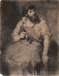 Smederij, studie voor Das Gericht door Samuel H. Crone
