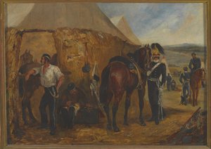 De 6e Dragonders bij Chobham Kamp, 14 juni-25 augustus 1853