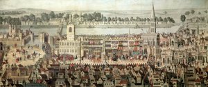 De Kroningsprocessie van Koning Edward VI in 1547