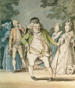 De Macaroni, 1774 door Samuel Hieronymous Grimm