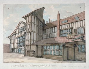 Huis van Sir Richard Whittington, Milton Street, City of London, 1800