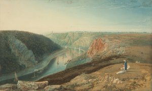 De Avon vanaf Observatory Hill, c.1825 door Samuel Jackson