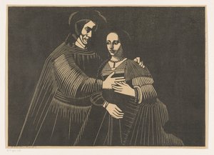 Portret van een paar als Oud-Testamentische figuren, genaamd 