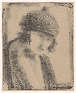 Vrouw met baret