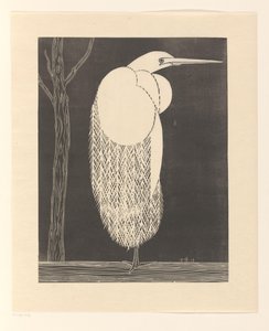 Zilverreiger door Samuel Jessurun de Mesquita