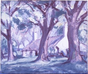 Een huisje, Kirkcudbright door Samuel John Peploe