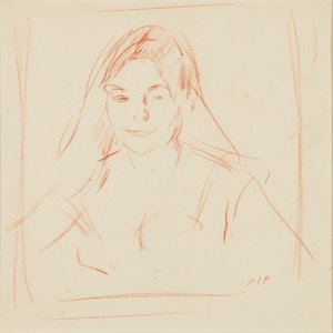Meisje met Sluier door Samuel John Peploe
