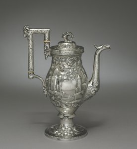 Neo-Rococo koffiepot, ca. 1840 door Samuel Kirk