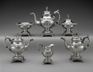 Thee- en Koffieservies, ca. 1824-1829 door Samuel Kirk