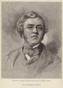 Portret van William Makepeace Thackeray door Samuel Laurence
