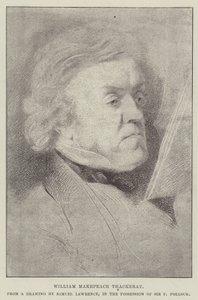 William Makepeace Thackeray door Samuel Lawrence