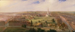 Birmingham vanaf de Koepel van de St. Philip