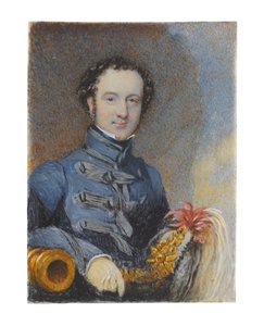 Kapitein William Siborne, ca. 1830 door Samuel Lover