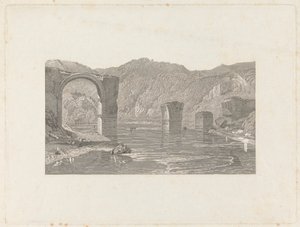 Brug bij Narni door Samuel Middiman