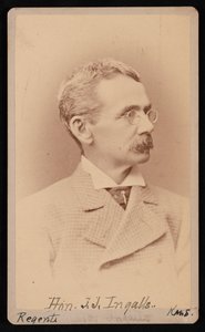 Portret van John James Ingalls door Samuel Montague Fassett
