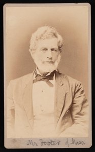 Portret van Mr. Foster uit Massachusetts, tussen 1876 en 1880 door Samuel Montague Fassett