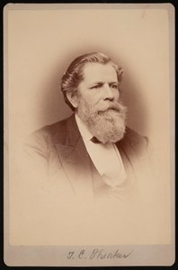 Portret van Thomas Clarke Theaker 1812-1883, tussen 1876 en 1880 door Samuel Montague Fassett