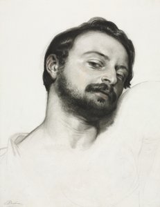 Hoofd van een Man door Samuel Palmer