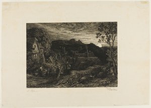 De klokkenman door Samuel Palmer