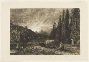 De vroege ploeger door Samuel Palmer