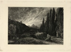De vroege ploeger door Samuel Palmer