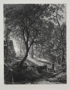 Het herdershuisje, 1850 door Samuel Palmer