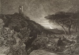 De Eenzame Toren, 1879 door Samuel Palmer