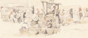 Een Buitenmarkt door Samuel Prout