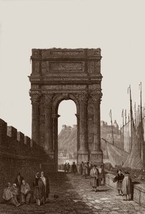 Boog van Trajanus door Samuel Prout