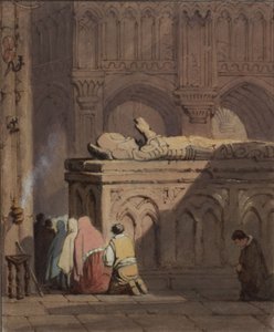 Kerkinterieur door Samuel Prout