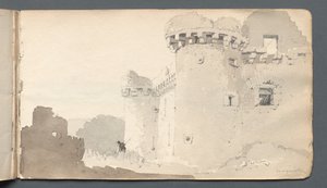 Schetsboek: "Vervallen kasteel"