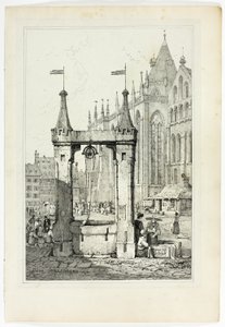 St Omer, Straatsburg, uit Facsimiles van Schetsen gemaakt in Vlaanderen en Duitsland door Samuel Prout