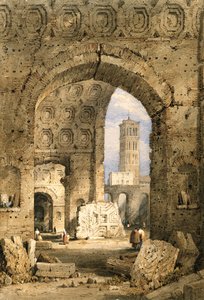 Tempel van de Vrede, Romeins Forum door Samuel Prout