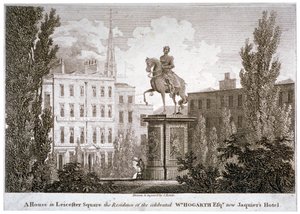Leicester Square, Westminster, Londen, ca. 1805