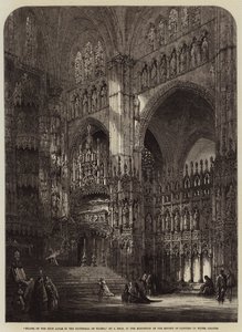 Kapel van het Hoofdaltaar in de Kathedraal van Toledo door Samuel Read