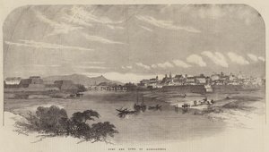 Fort en Stad van Alessandria door Samuel Read