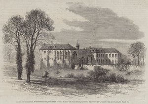 Kasteel Hartlebury, Worcestershire, de zetel van de bisschop van Worcester door Samuel Read