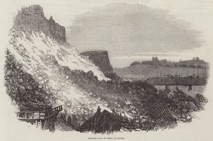 Enorme klifval, in Dover door Samuel Read