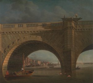 Bogen van de Westminster Brug door Samuel Scott