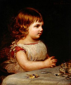 Portret van Ethel Marion Sidley, de dochter van de kunstenaar