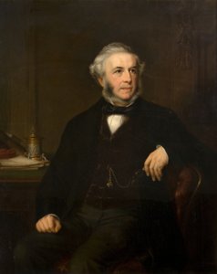 Portret van George Richards Elkington 1800-1865, 1865 door Samuel West