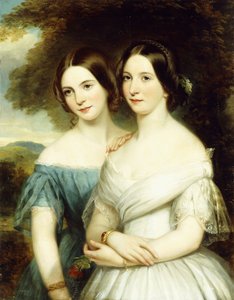 Portret van Twee Zussen, 1856