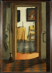 De pantoffels ... door Samuel van Hoogstraten