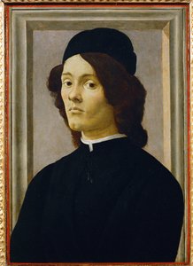 Portret van een jonge man ... door Sandro (1444/5-1510) Botticelli