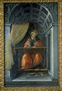 Sint Augustinus in zijn cel door Sandro (1444/5 1510) Botticelli