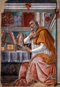 Sint Augustinus door Sandro Botticelli
