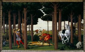 Verhaal van Nastagio degli Onesti: Infernale Jacht (tweede paneel)